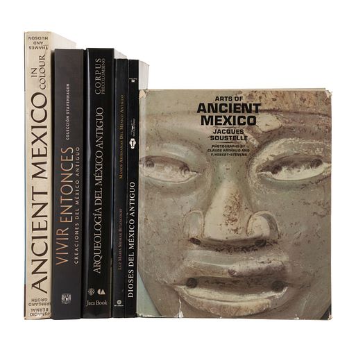 Libros sobre México Antiguo. Arqueología del México Antiguo / Dioses del México Antiguo / Manos Artesanas del México Antiguo.Pzs: 6.