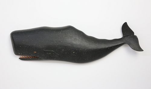 Clark Voorhees Jr. Carved Wood Sperm Whale