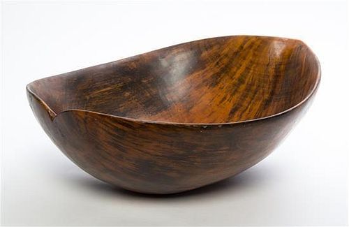 A Large Softwood Bowl Length 21 inches.