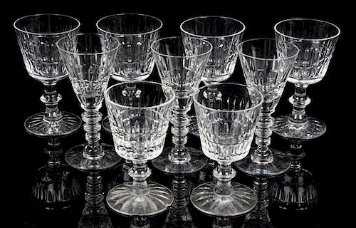 * A Group of Fifteen Cut Glass Cordials Height 4 1/2 inches.