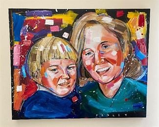 Steve Penley, Mother & Son, Acrylic/Canvas