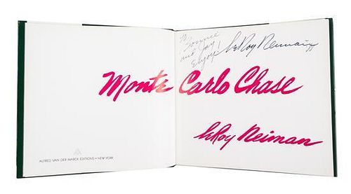 NEIMAN, LEROY. Monte Carlo Chase. New York, [1988]. First ed., inscribed. With signed postcard laid in.