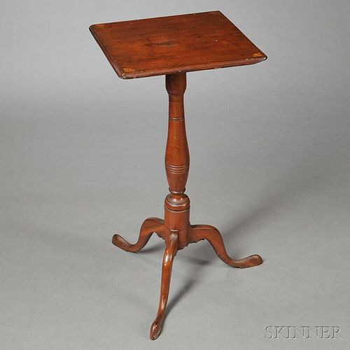 Federal Inlaid Cherry Candlestand