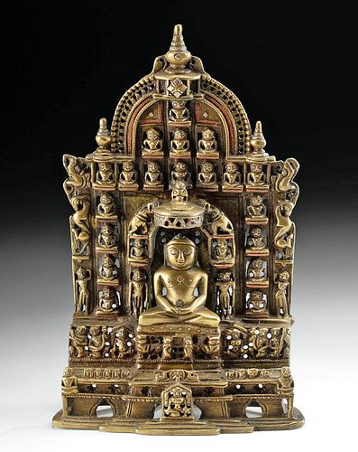 20th C. Indian Rajasthan Jain Buddhist Altar Shrine