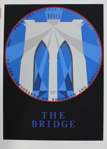 Robert Indiana - Brooklyn Bridge from "New York New York"