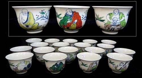 Eighteen Buddhas Tea Cups Collection
