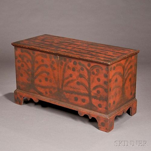 Paint-decorated Six-board Blanket Chest