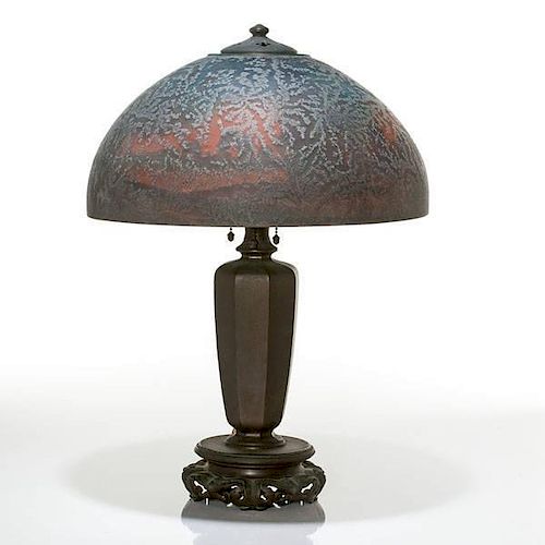 Handel Reverse Painted Lamp 
