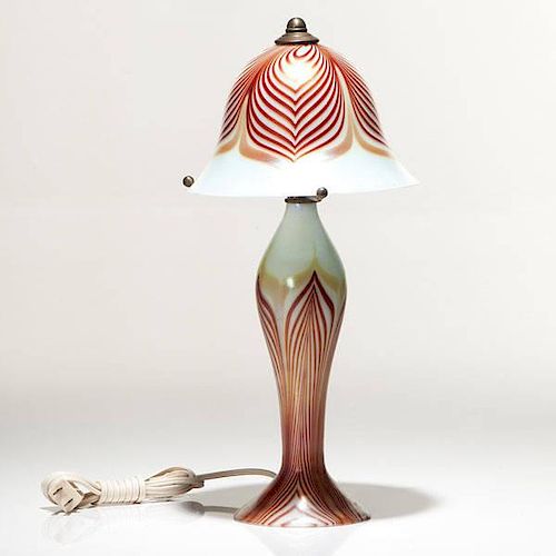 Carlson Art Glass Lamp 