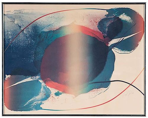 Abstract Lithograph, by Paul Jenkins 