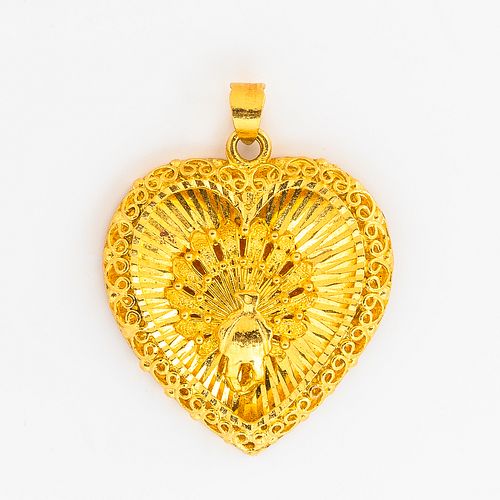 High Karat Gold Heart Pendant