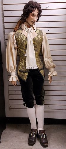 COSTUME ARMOUR NATHAN HALE CLOTHED FIGURE FOR AMERICAN EXPERIENCE 1980 6'
