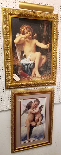 FRAMED PRINT ON CANVAS OF CUPID 27" X 19" + 1