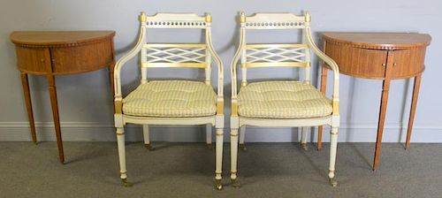 Lot Of Furniture To Inc A Pair Of Regency Style