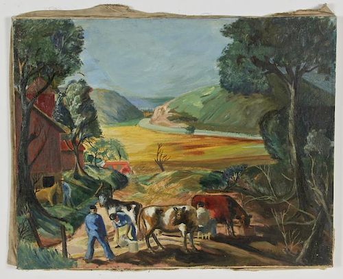 Glen Ranney (American, 1896-1959) Landscape