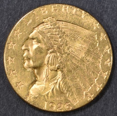 1926 $2.5 GOLD INDIAN  BU