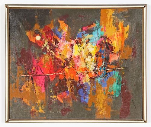 Roy Steinberg (American, 20th c.) Abstract Expressionist Composition