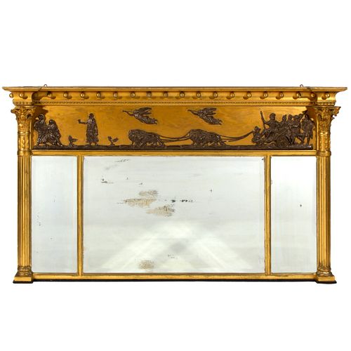 Classical Revival Over Mantle Mirror
