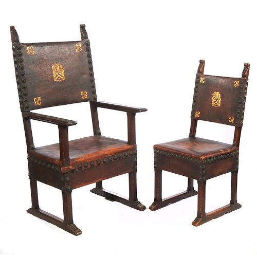 Set of Spanish Baroque Dining Chairs