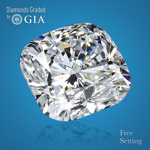 NO-RESERVE LOT: 1.51 ct, I/VVS1, Cushion cut GIA Graded Diamond. Appraised Value: $25,700 