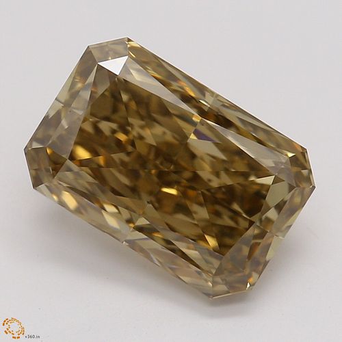 2.12 ct, Natural Fancy Yellow Brown Even Color, VVS2, Radiant cut Diamond (GIA Graded), Appraised Value: $29,900 
