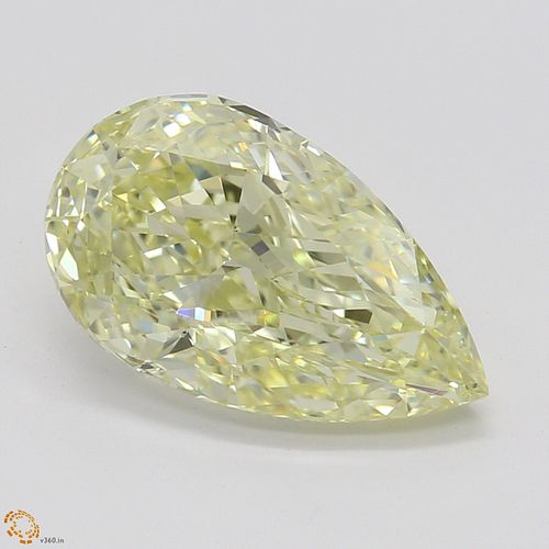 2.02 ct, Natural Fancy Light Yellow Even Color, VS2, Pear cut Diamond (GIA Graded), Appraised Value: $39,900 