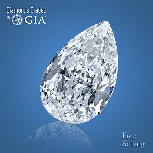 4.02 ct, D/VS2, Pear cut GIA Graded Diamond. Appraised Value: $376,800 