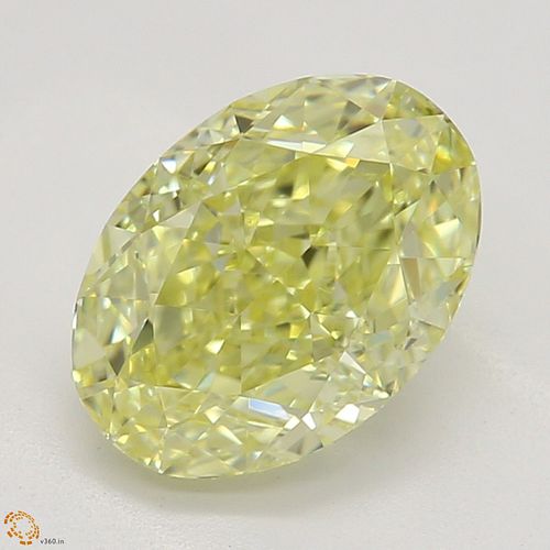 1.20 ct, Natural Fancy Yellow Even Color, VS1, Oval cut Diamond (GIA Graded), Appraised Value: $18,700 