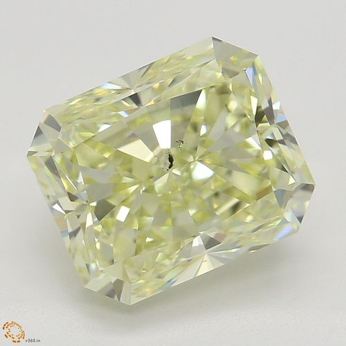 3.01 ct, Natural Fancy Light Yellow Even Color, SI1, Radiant cut Diamond (GIA Graded), Appraised Value: $40,500 