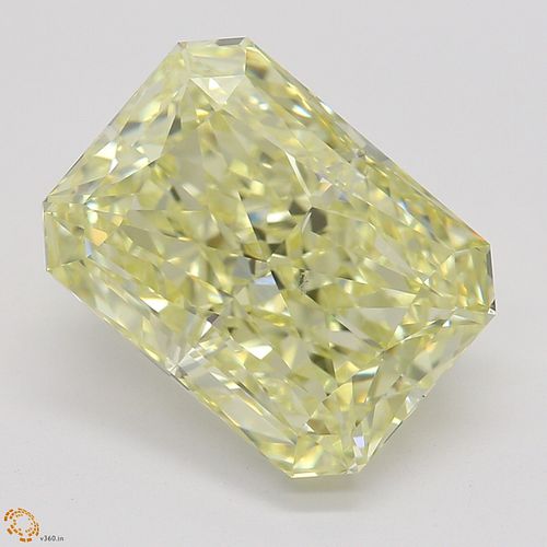 3.56 ct, Natural Fancy Light Yellow Even Color, SI1, Radiant cut Diamond (GIA Graded), Appraised Value: $79,100 