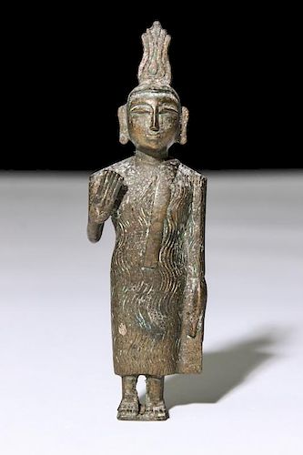 Bronze Sri Lankan Standing Buddha, 19th C