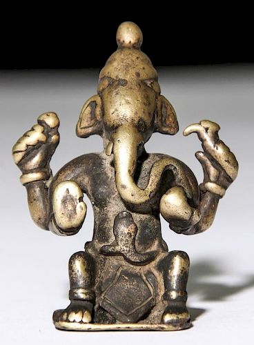 19th C. Bronze Ganesh, Bengal India