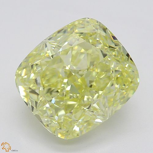 2.60 ct, Natural Fancy Yellow Even Color, IF, Cushion cut Diamond (GIA Graded), Appraised Value: $66,100 