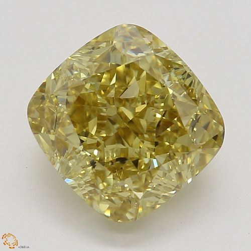 1.90 ct, Natural Fancy Deep Brownish Yellow Even Color, VVS2, Cushion cut Diamond (GIA Graded), Appraised Value: $18,400 