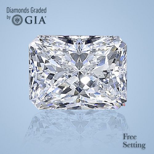 NO-RESERVE LOT: 1.51 ct, H/VVS1, Radiant cut GIA Graded Diamond. Appraised Value: $35,000 