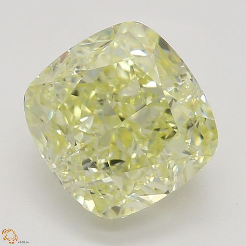 1.70 ct, Natural Fancy Yellow Even Color, VS1, Cushion cut Diamond (GIA Graded), Appraised Value: $27,800 