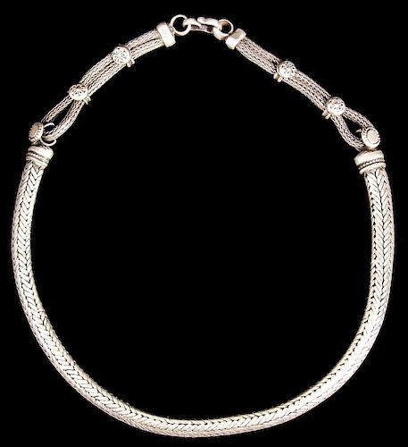 Vintage Tribal Silver Necklace