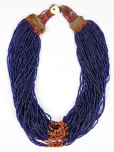Massive Konyak Naga Glass Bead Necklace