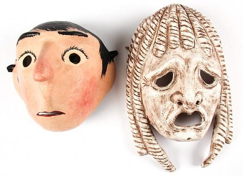 Two Greek and Catalonian Masks