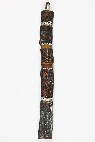 3 Carved and Painted Aboriginal Tiwi Poles