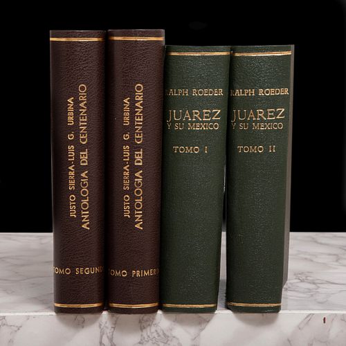 Libros sobre Historia de México. Juárez y su México / Antología del Centenario. Piezas: 4.