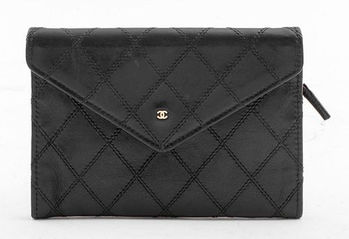 Chanel Black Leather Wallet