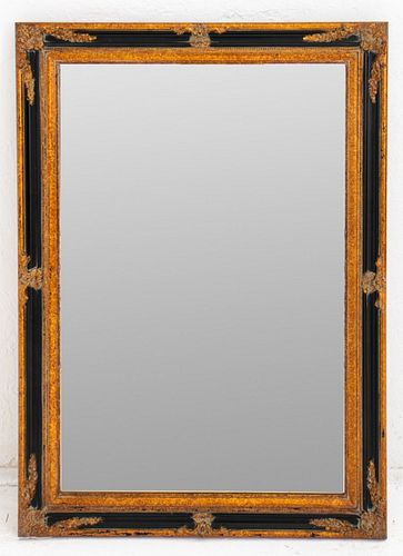 Napoleon III Style Parcel Ebonized and Gilt Mirror