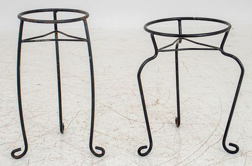 Cast Iron Plant Stand, Pair