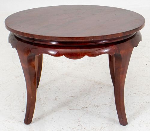 Art Deco Round Mahogany Low Table