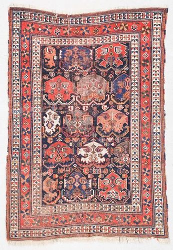 Antique Afshar Rug: 3'9" x 5'6" (114 x 168 cm)
