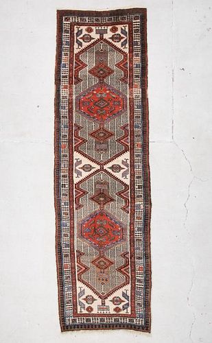 Antique Camel Field Serab Rug: 3' x 10'7" (91 x 323 cm)