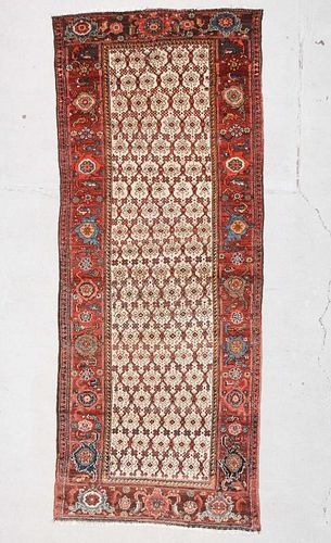 Antique West Persian Rug: 3'4" x 8'3" (102 x 251 cm)