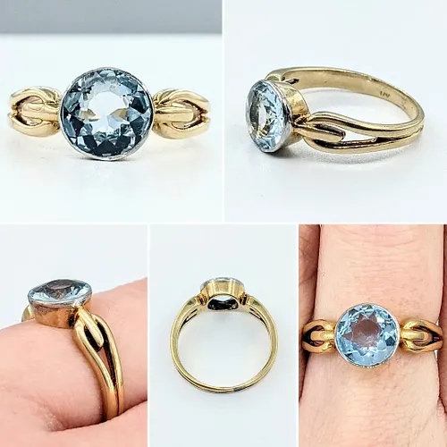 Simple & Stunning Aquamarine Ring