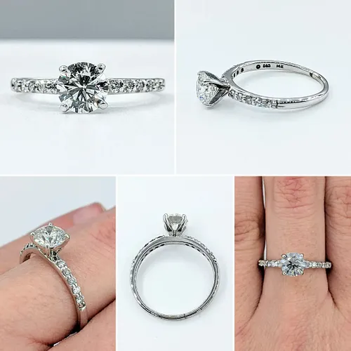 Fine Brilliant Cut Diamond Engagement Ring